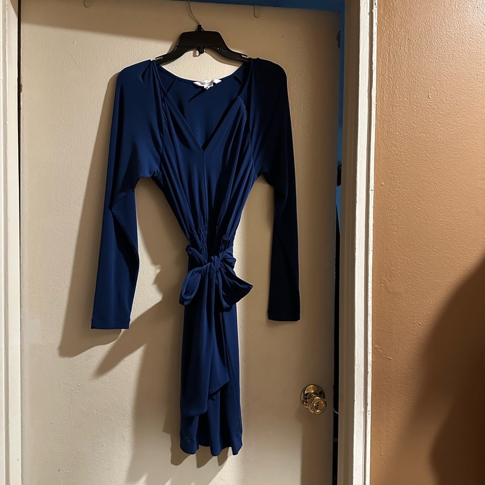 BCBGeneration Deep Blue Long Sleeve Dress
